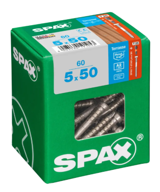 Spax Terrassenbauschraube, 5 x 50 mm, 60 Stück, 4507000500507